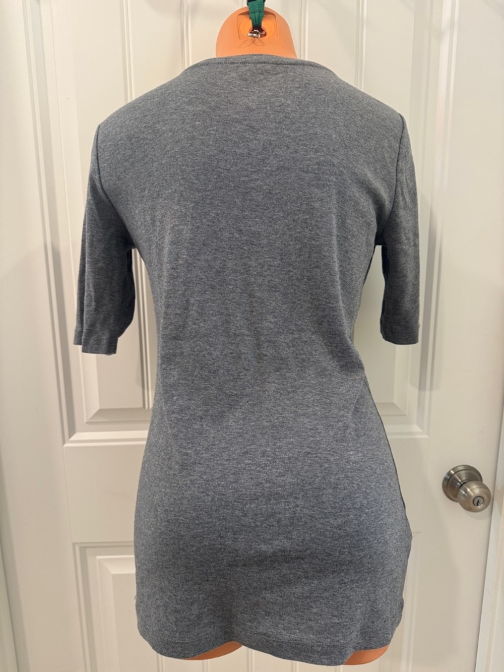 EDDIE BAUER Gray Round Neck Elbow Tee T Shirt M Medium EUC $40 - Picture 5 of 11